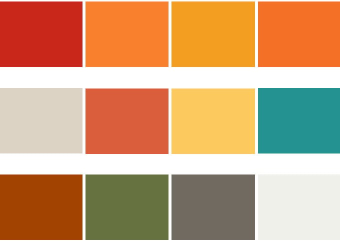 Modern Orange Color Schemes
