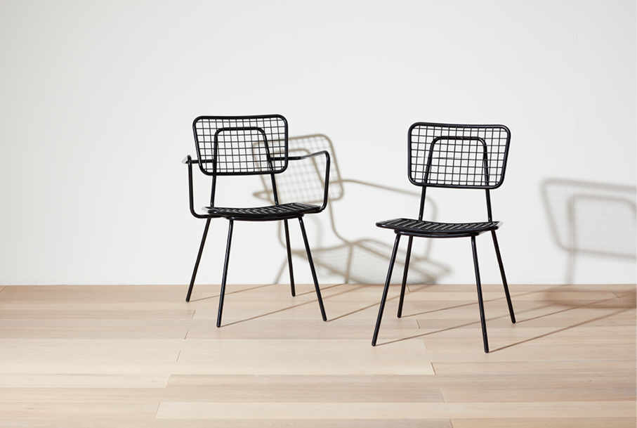 Wired Mesh Outdoor Chair by Grand Rapids Chair Opla
